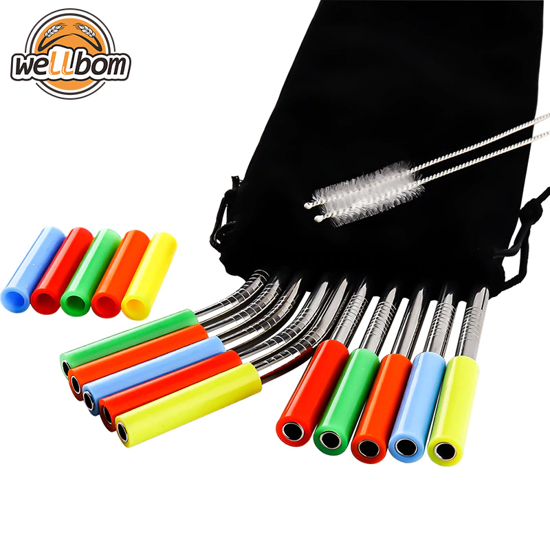 Reusable FDA Stainless Steel Drinking Straws with 15 Silicone Caps and Cleaning brush for Mugs,Tumi - The official and most comprehensive assortment of travel, business, handbags, wallets and more.